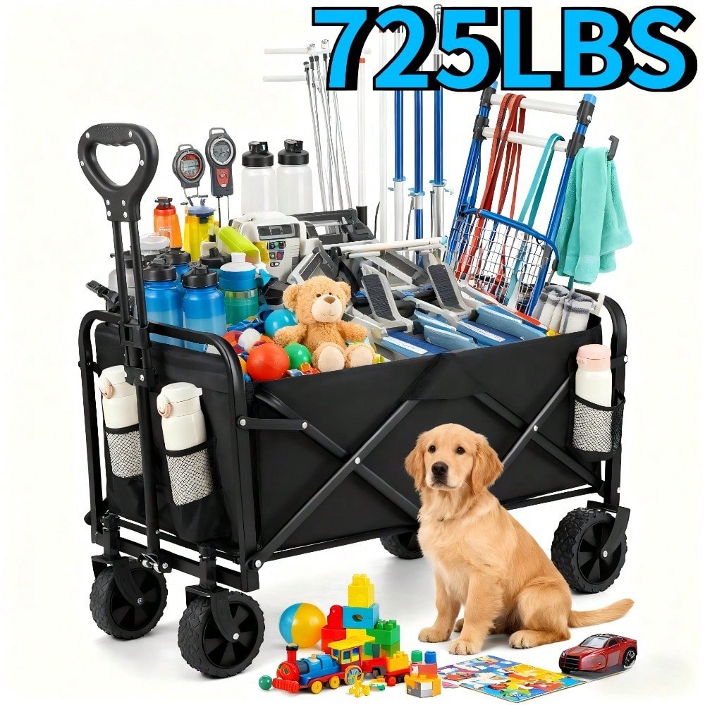 Sports Equipment Wagon - Multi‑functional Practical Wagon Cart Heavy Duty