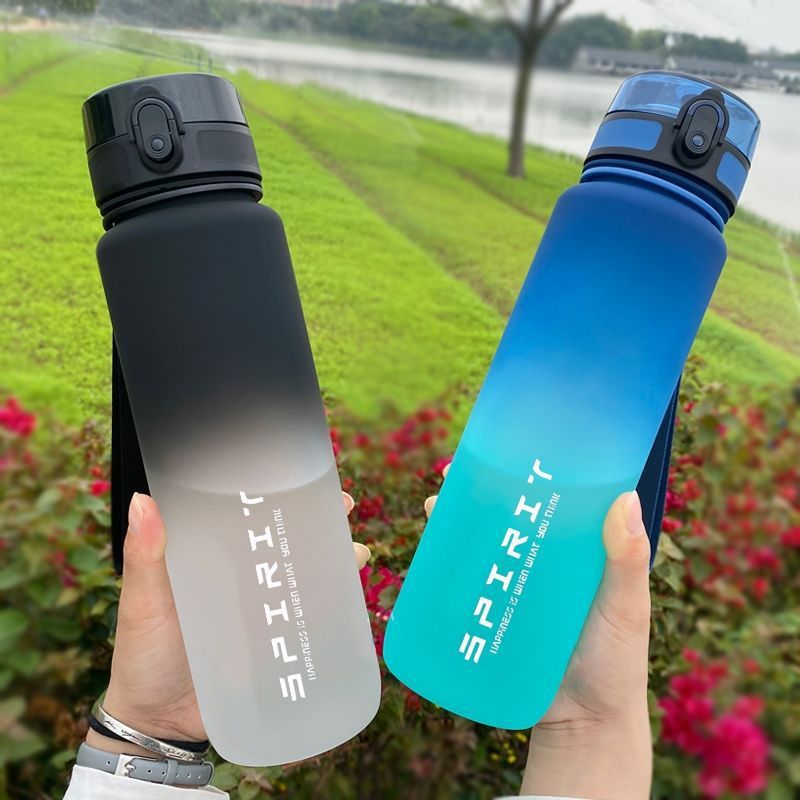 Sports Equipment Types - 500ml/650ml/1000ml Sports Water Bottle Leak Proof