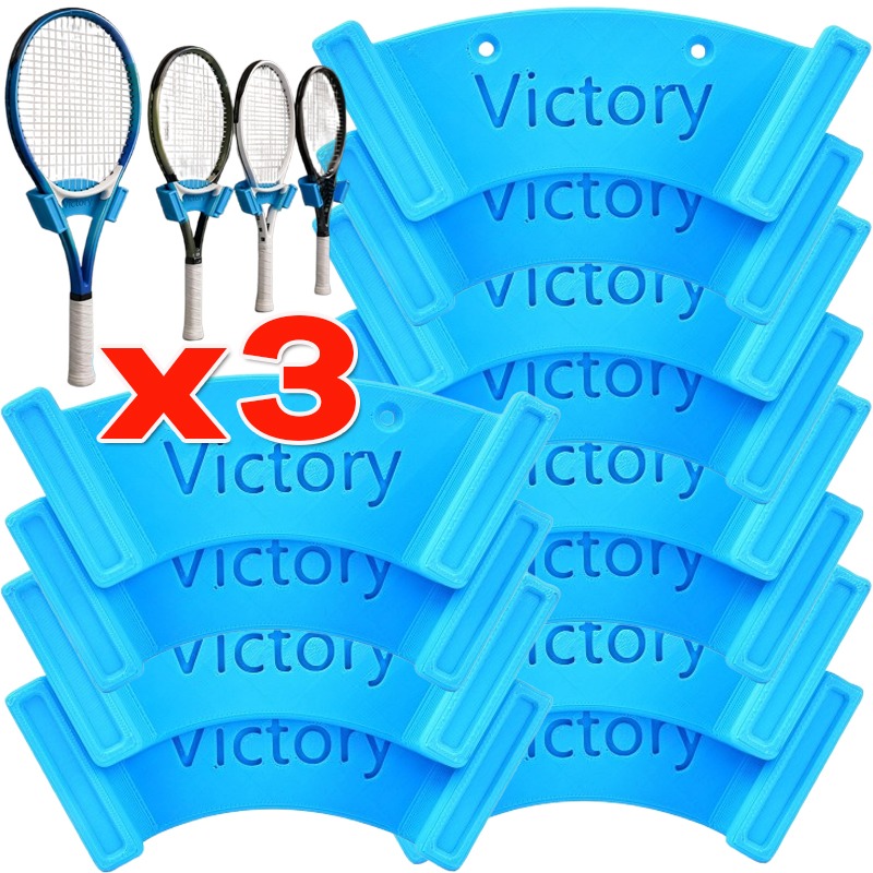 Sports Equipment Wagon - Wall Mounted Tennis Racket Holder for