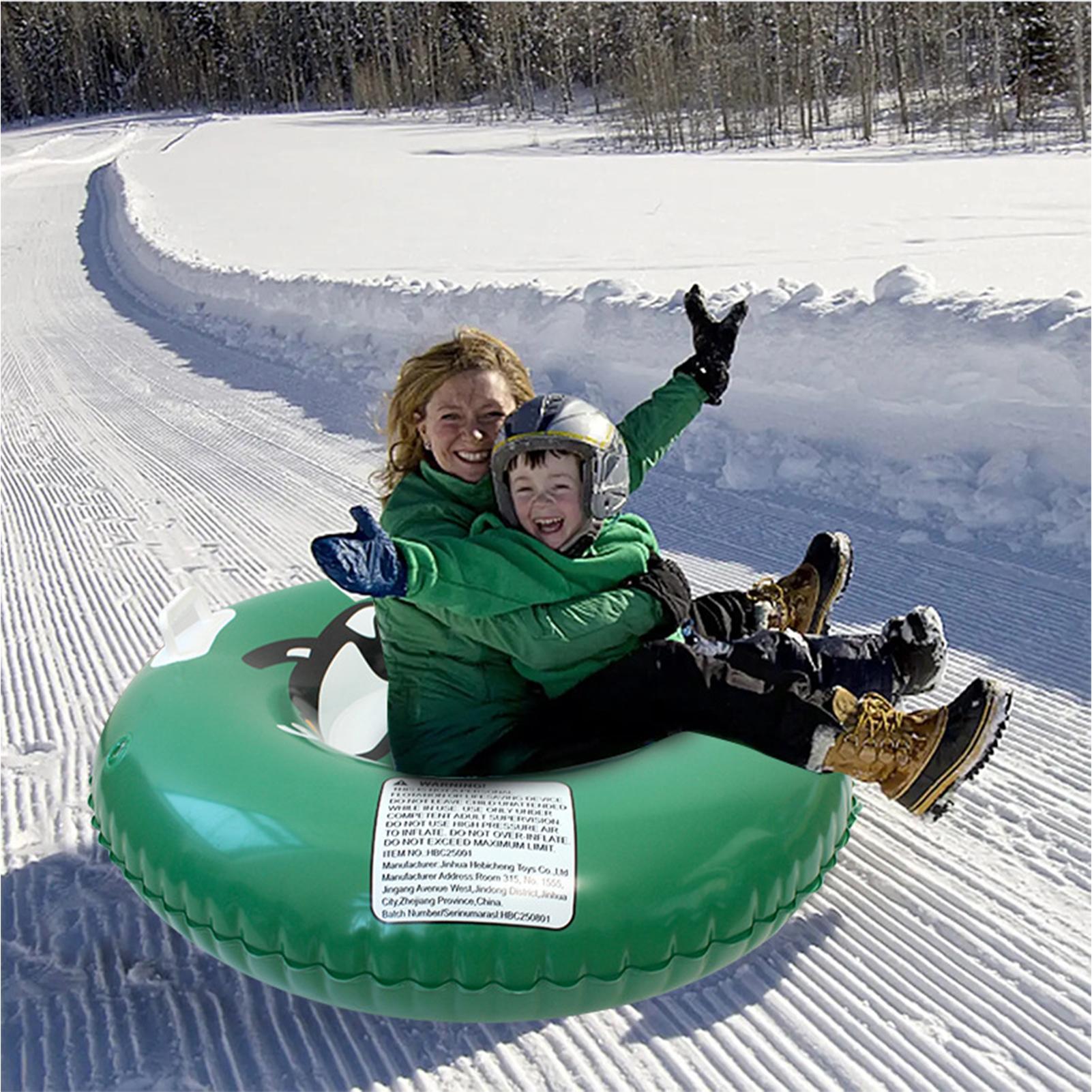 Sports Equipment Kids - Inflatable Snow Tube, Thickened Heavy-Duty Sled