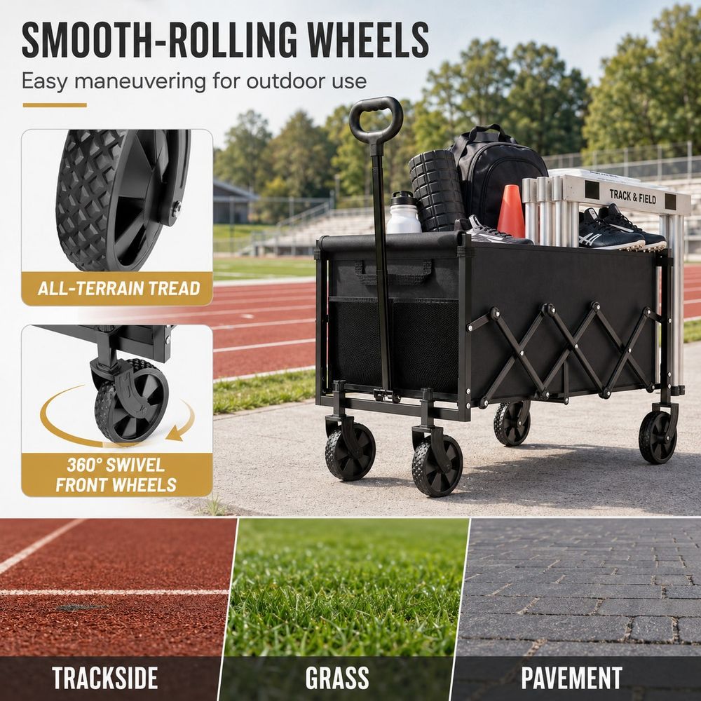 Field Equipment Transporter, 4 - Sports Equipment Wagon 评论和价格