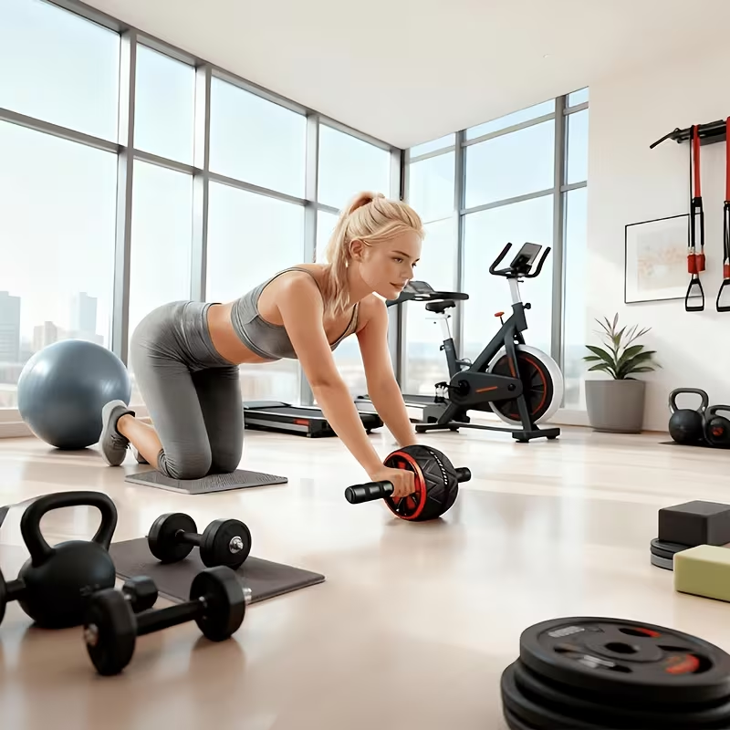 Ab Roller Wheel and Knee Mat,  - Sports Equipment Images 评论和价格