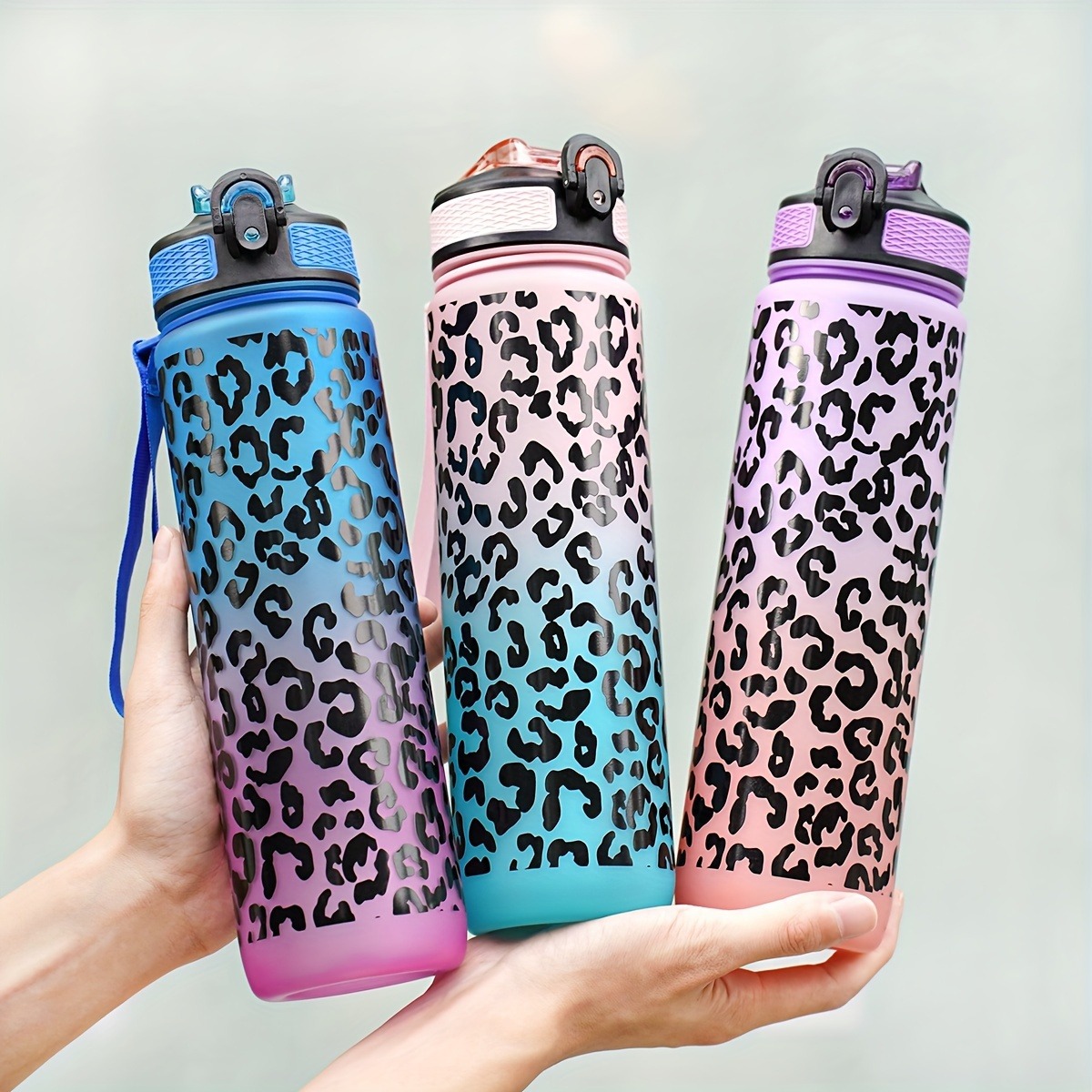 1 Liter Large Capacity Leopard - Sports Equipment Types 评论和价格