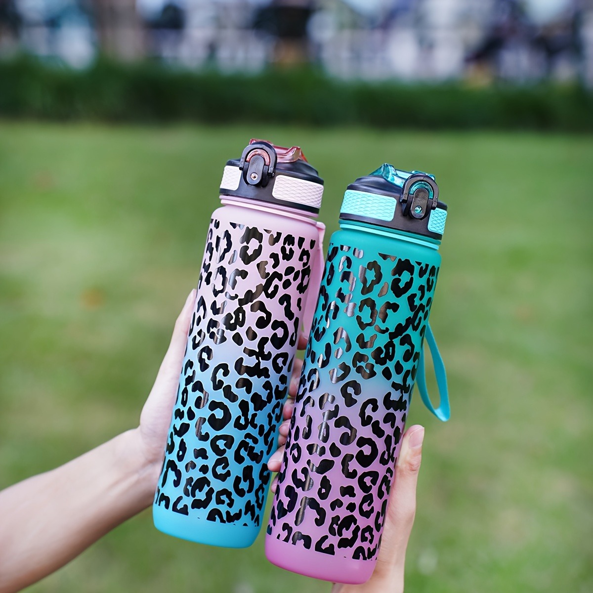 1 Liter Large Capacity Leopard - Sports Equipment Types 评论和价格