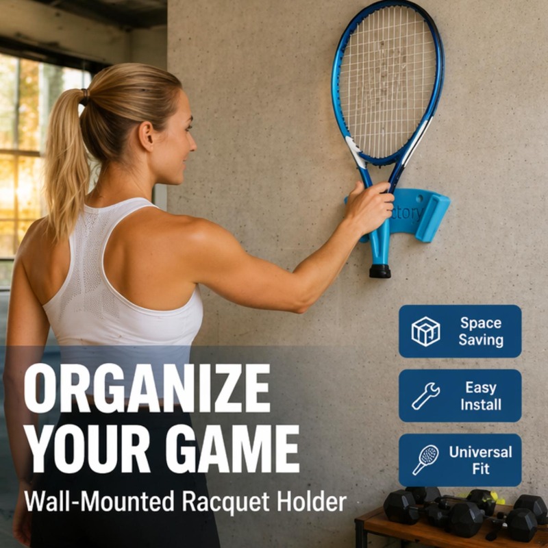 Wall Mounted Tennis Racket Hol - Sports Equipment Wagon 评论和价格